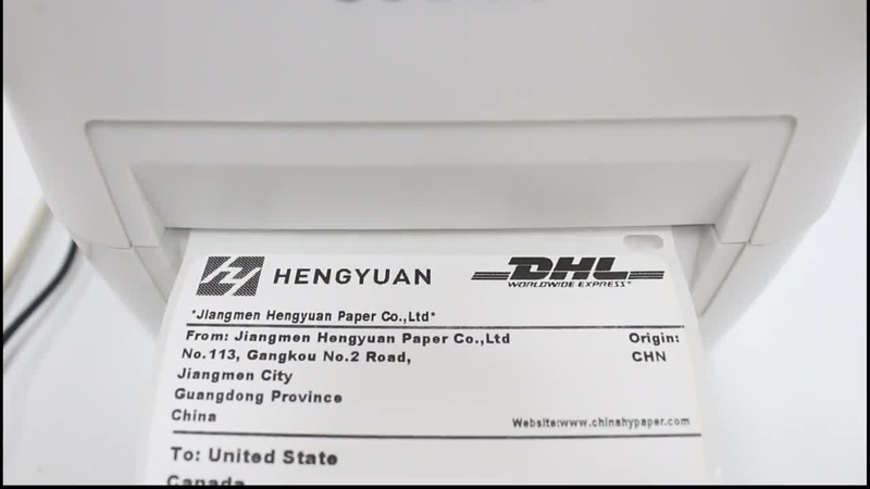 扇形折叠快速和物流使用直热式4x6 运输标签 s