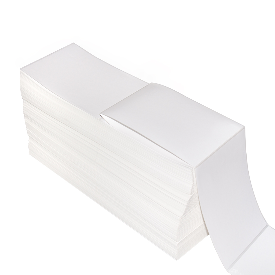 斑马Fanfold 4 \“ x 6 \”穿孔直接热敏地址邮件运输标签 s兼容的风扇折叠4x6直接热敏标签卷