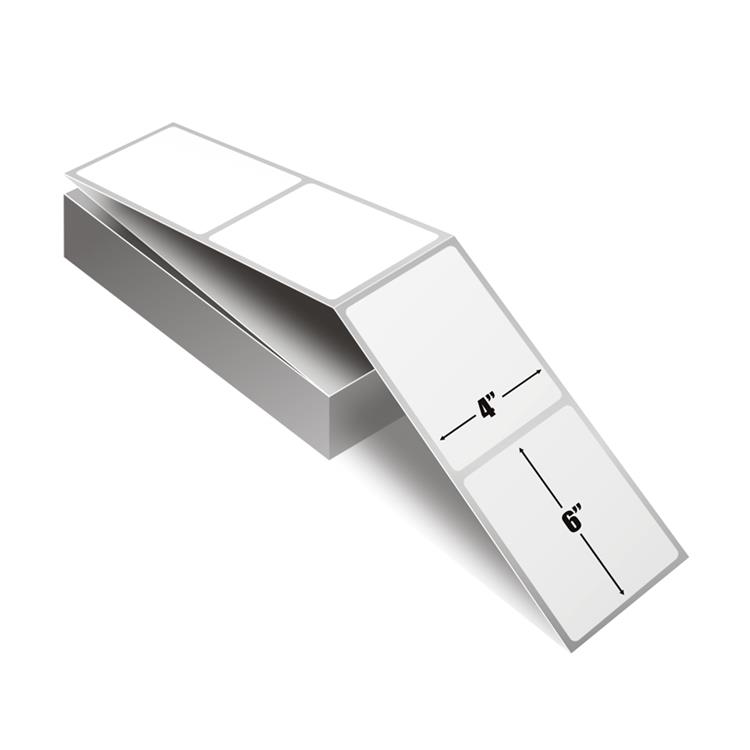 扇形折叠快速和物流使用直热式4x6 运输标签 s